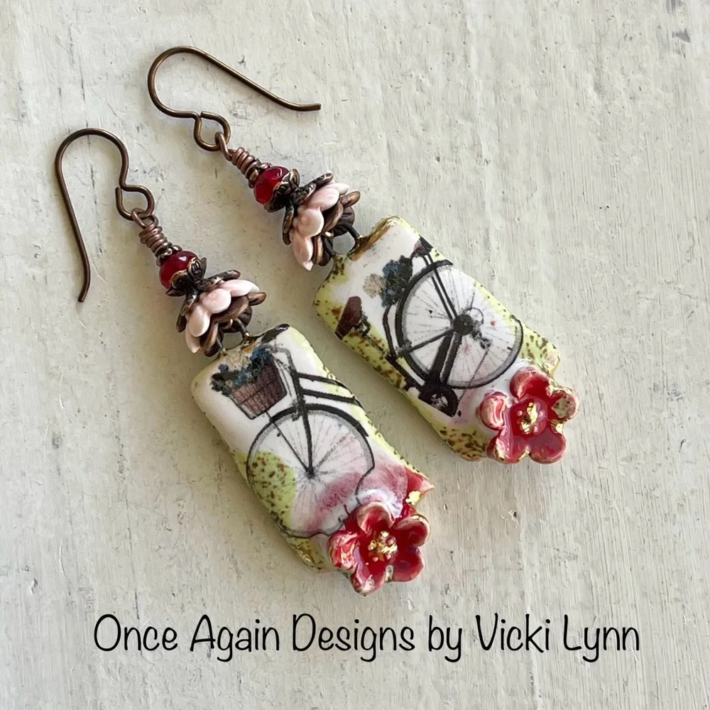 ARTISAN Earrings “Joy Ride” - Dangles - Picture 1 of 11